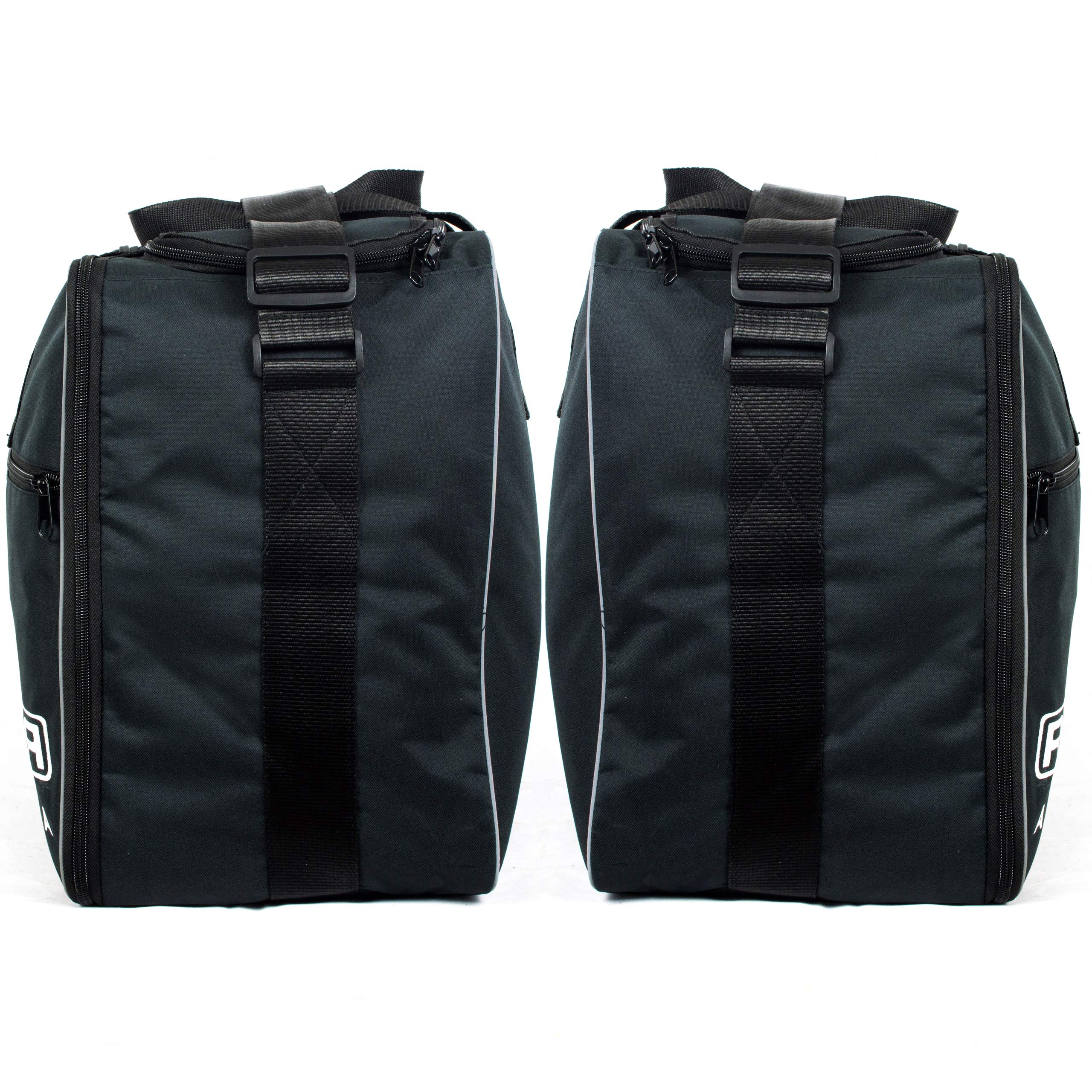 Great Bikers Gear Set di 3 borse laterali per BMW R1200GS Adventure GSA in alluminio, borsa da moto da turismo, borse interne (nero-P)