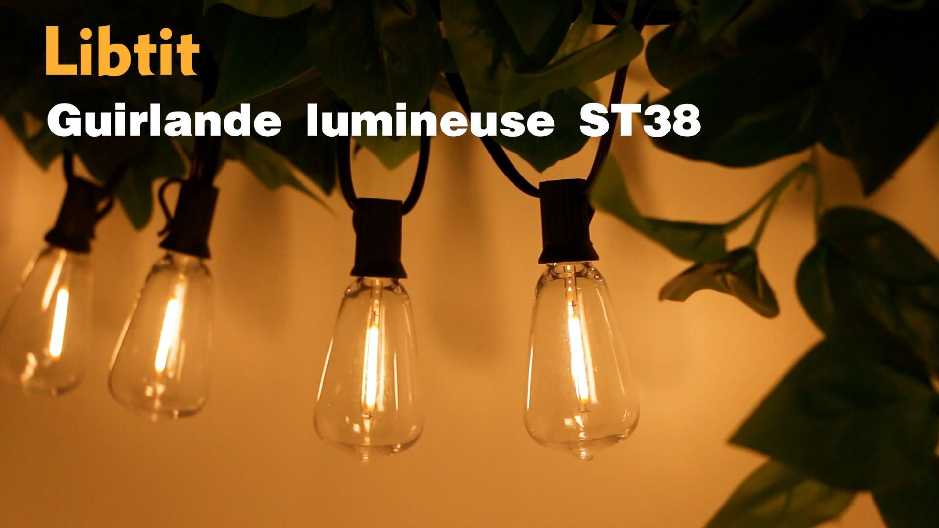 Guirlande Solaire Extérieure 36M 53 LED Avec Télécommande - Guirlande Lumineuse Étanche 5 Modes