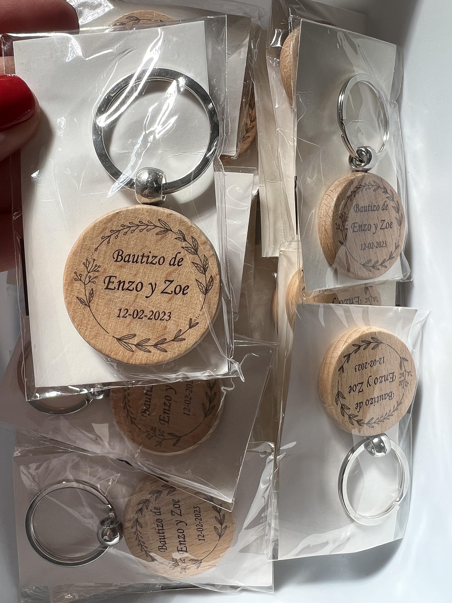 Uvimark - Llaveros de Madera Personalizados - Llaveros Originales - Regalos de Empresa - Detalles de Boda - Comunión - Bautizo
