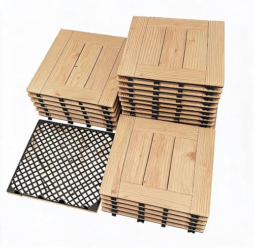 30x30cm Dalles Bois Acacia Thaookte