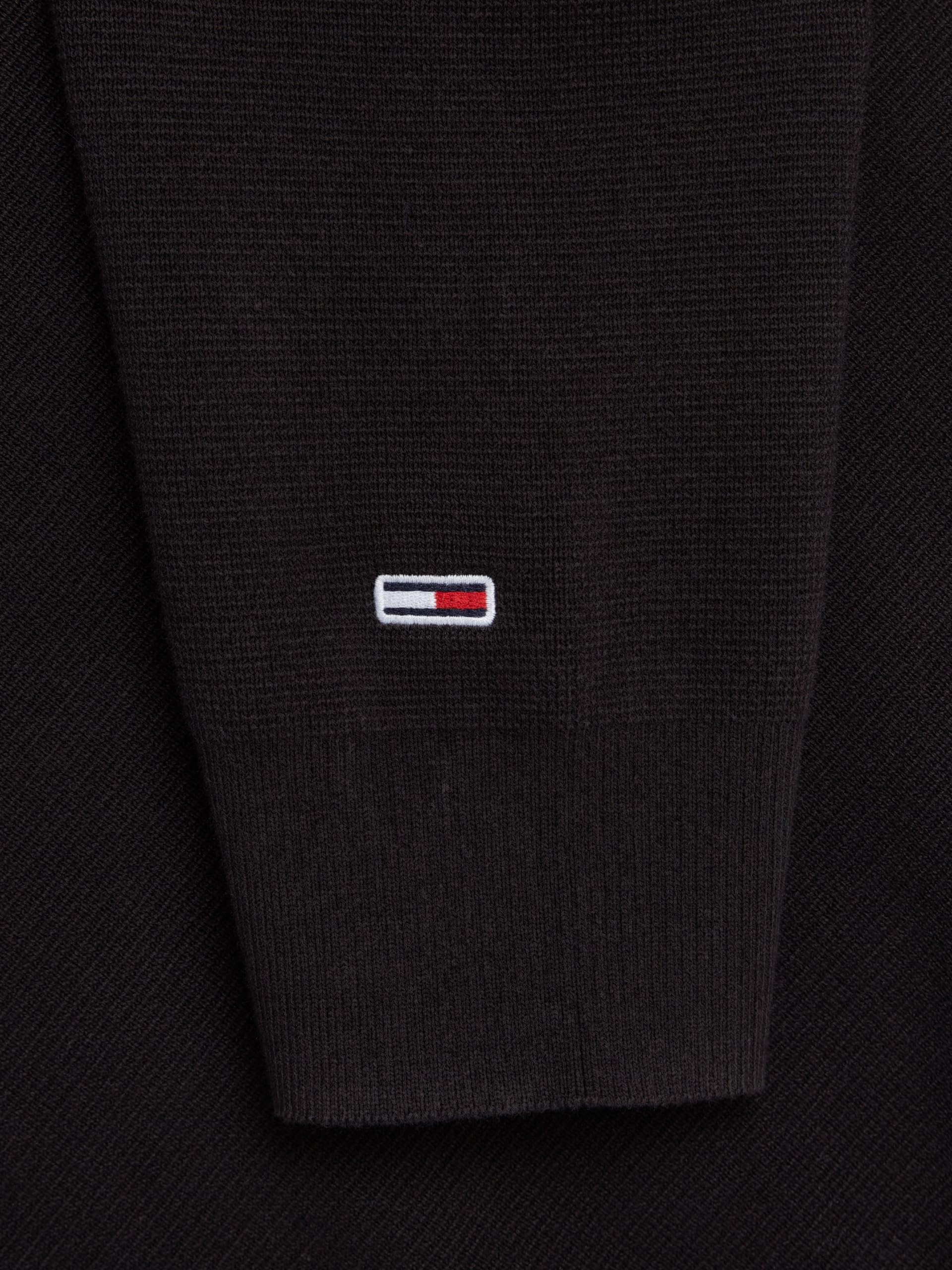Tommy Jeans Jersey con Cremallera Hombre Regular Fit Half Zip con Cuello Vuelto