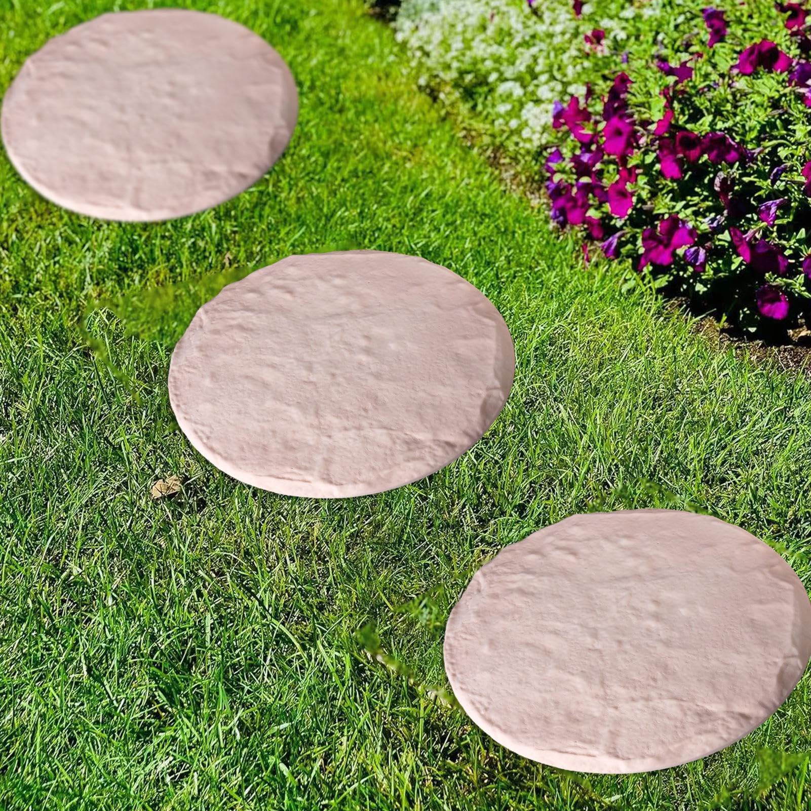 Pietre di lancio all'aperto - pavimentazioni per sentieri da giardino | lastre decorative a camminata | Design roccioso di grande imitazione, ornamenti in pietra resistente alle intemperie per paes