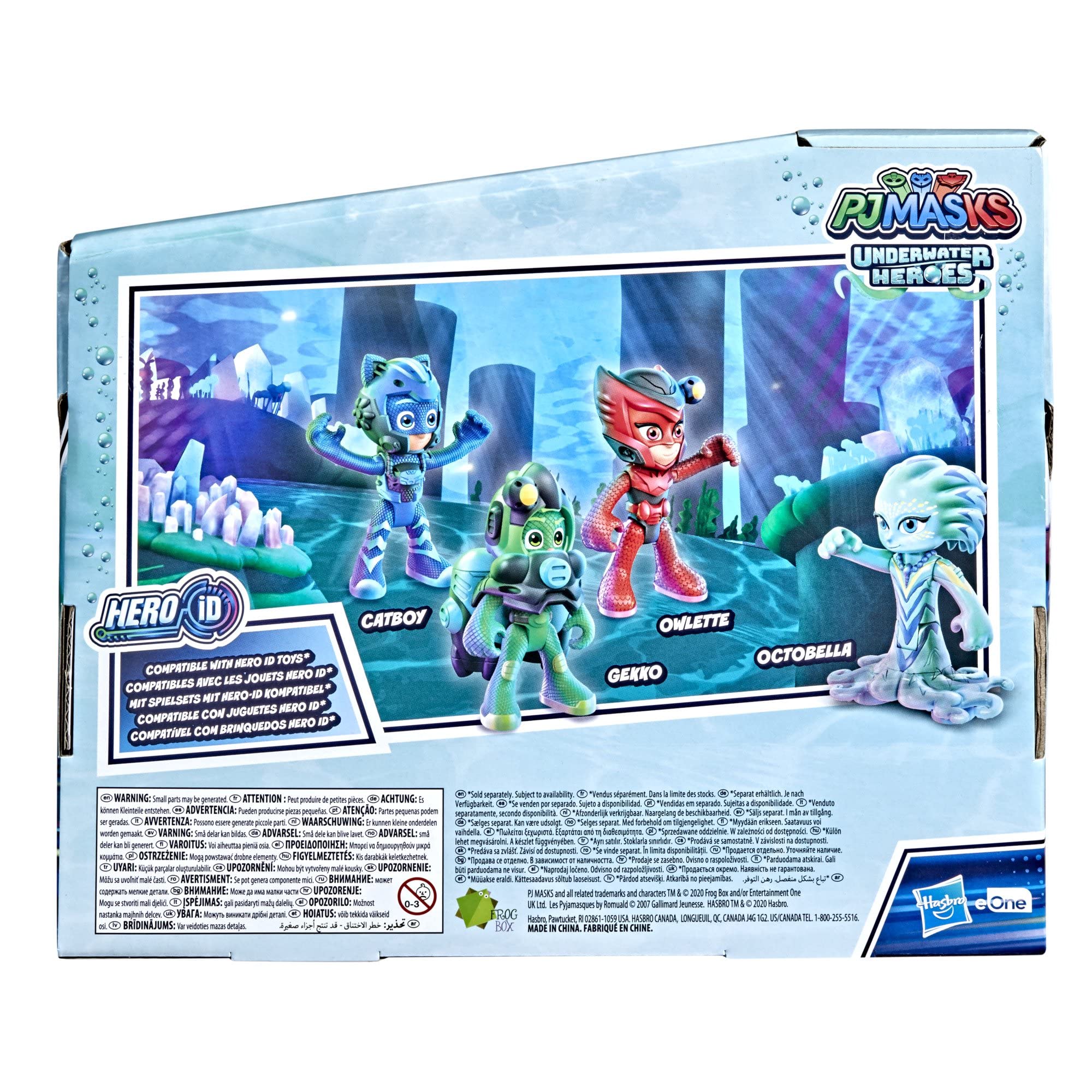 PJ Masks Underwater Heroes Dive Time Mission Action Figure Set, 4 PJ Masks Figures Set Includes Gekko, Owlette, Catboy - Image 3