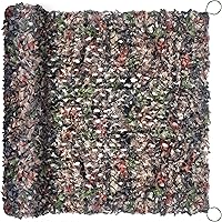 Vista 10 de Red de Camuflaje Red de Camuflaje 6.5ft×10ft, 10ft×10ft, 20ft×20ft, con Respaldo de Malla, Redes para Puesto de Caza, Toldo Parasol, Red de Lona