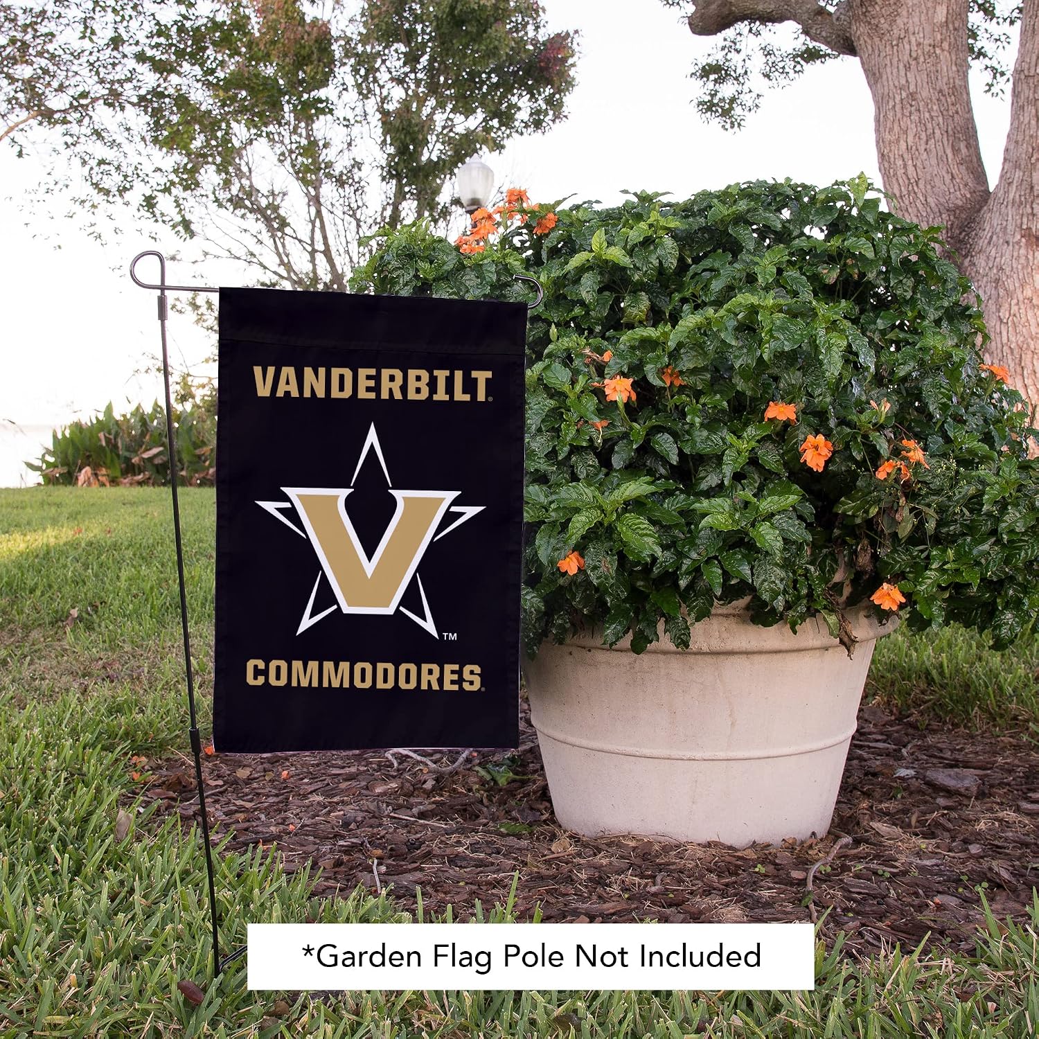 Desert Cactus Vanderbilt University VU Garden Flag – 19 x 12 inch Vanderbilt Commodores Banner, For Outdoor Display and Events (Design D)