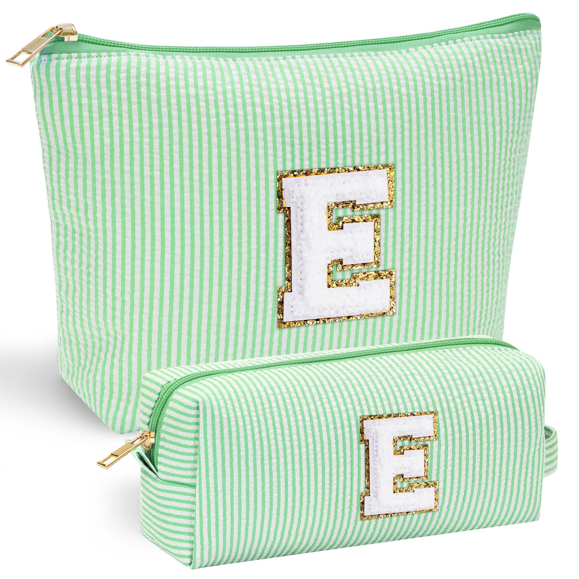 Parima Personalised Gifts for Girls Women - Personalised Make up Bag Initial Make up Bags A Preppy Stuff Birthday Gifts for Women Gift for Girl Womens Girlfriend Teenage Girls Gift Makeup Bag — view 38