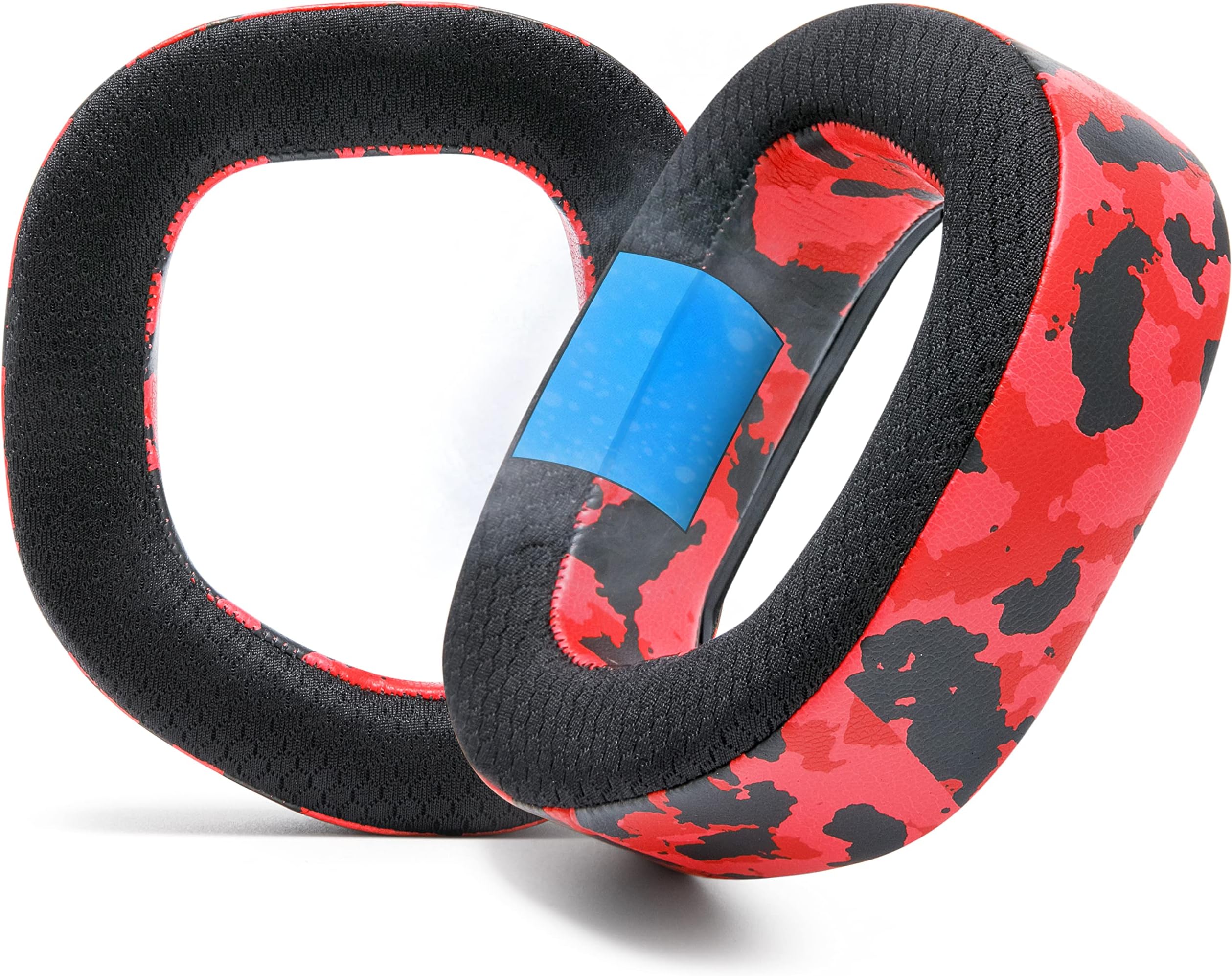 WC Freeze HS80 - Cooling Gel Earpads for Corsair HS80 RGB Wireless, Wired, & HS80 Max by Wicked Cushions - Elevate Comfort, Thickness & Sound Isolation for Epic Gaming Sessions | Red Camo