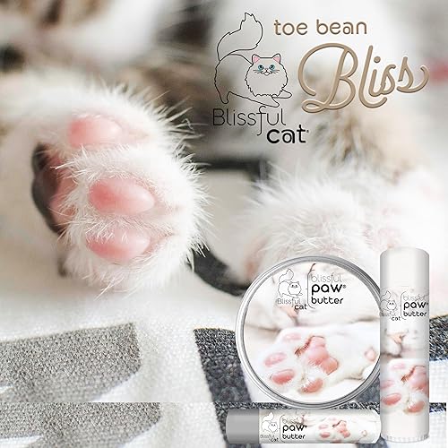 Miniatura 3 de The Blissful Cat Paw Butter, hidratante para almohadillas secas para patas, suaviza y protege una pata áspera, versátil bálsamo para patas de gato,