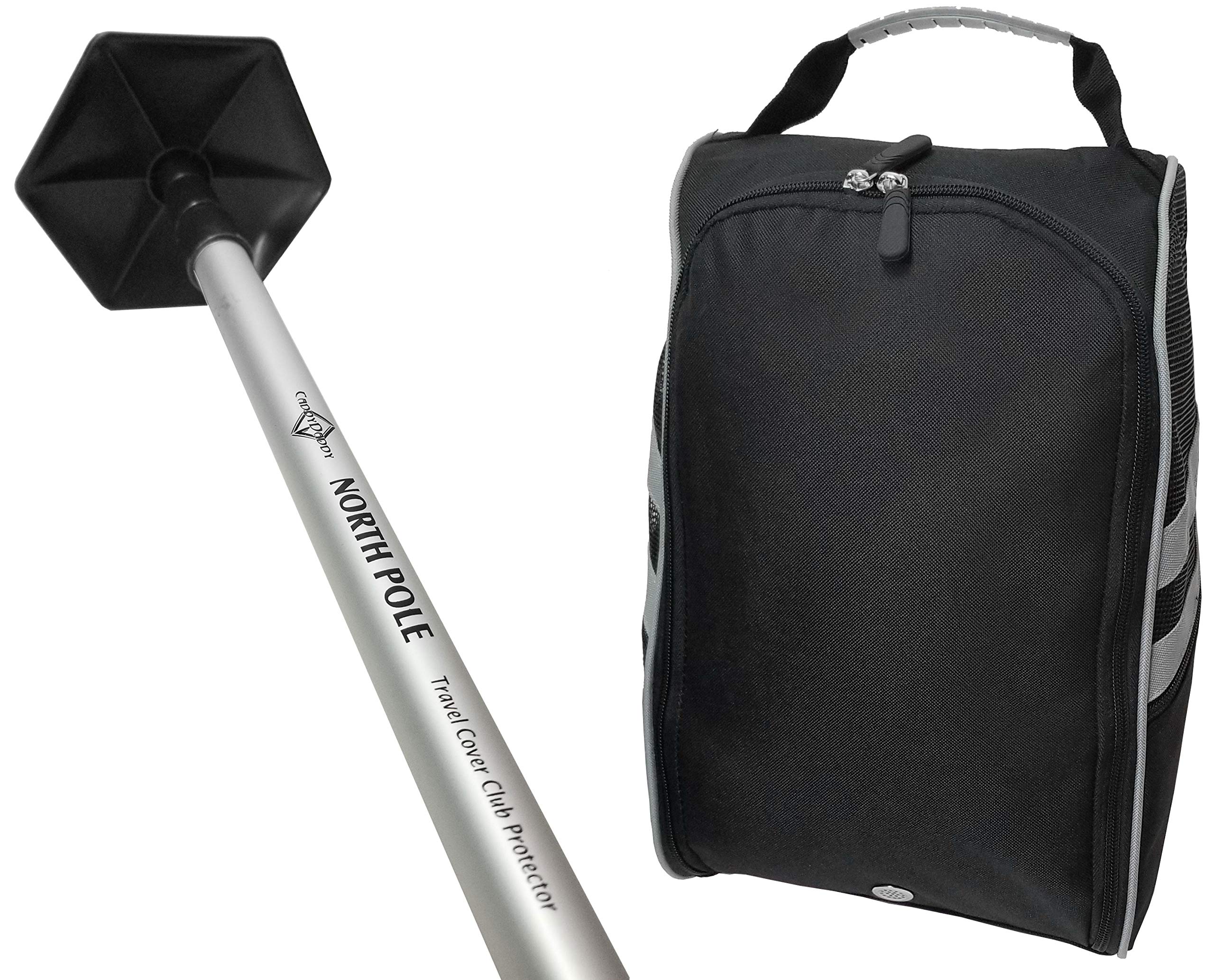 CaddyDaddyModern Shoe Bag and North Pole Travel Club Protector