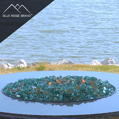 Miniatura 3 de Blue Ridge Brand Vidrio reflectivo para hogueras, Azul (Cobalt Blue)