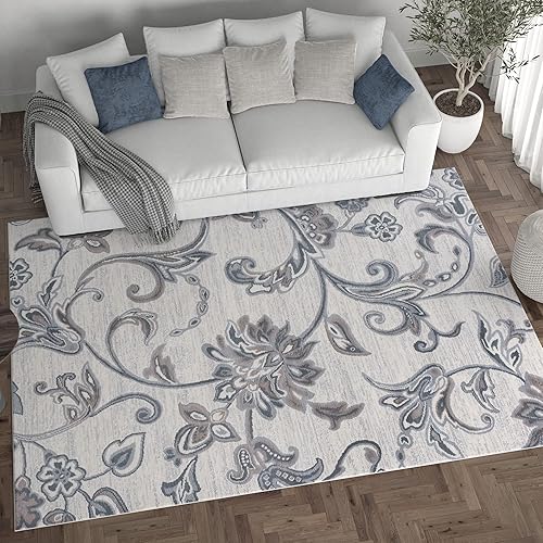 Vista 36 de Alfombra de pasillo gris de 2 x 10 pulgadas, alfombra de cocina, alfombra para entrada interior, entrada, pasarela, alfombra contemporánea Gris