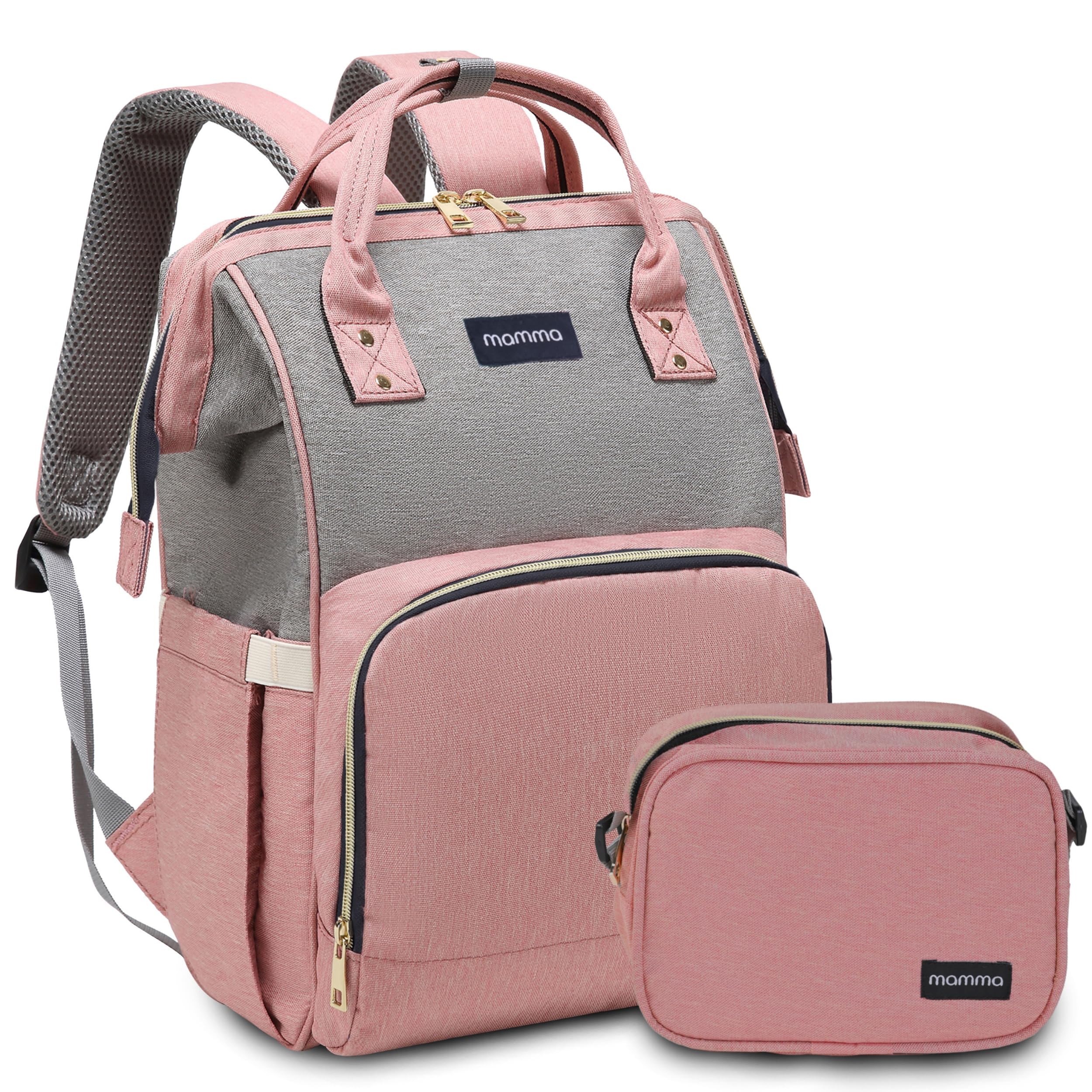 MAMMA Diaper Bag for Mothers for Travel | Baby Bag for Mother Travel, Diaper Bags for Mom and Hospital Bag for Delivery Women Includes Small Diaper Handbag for Day Outings with 9 Month Warranty-image-47