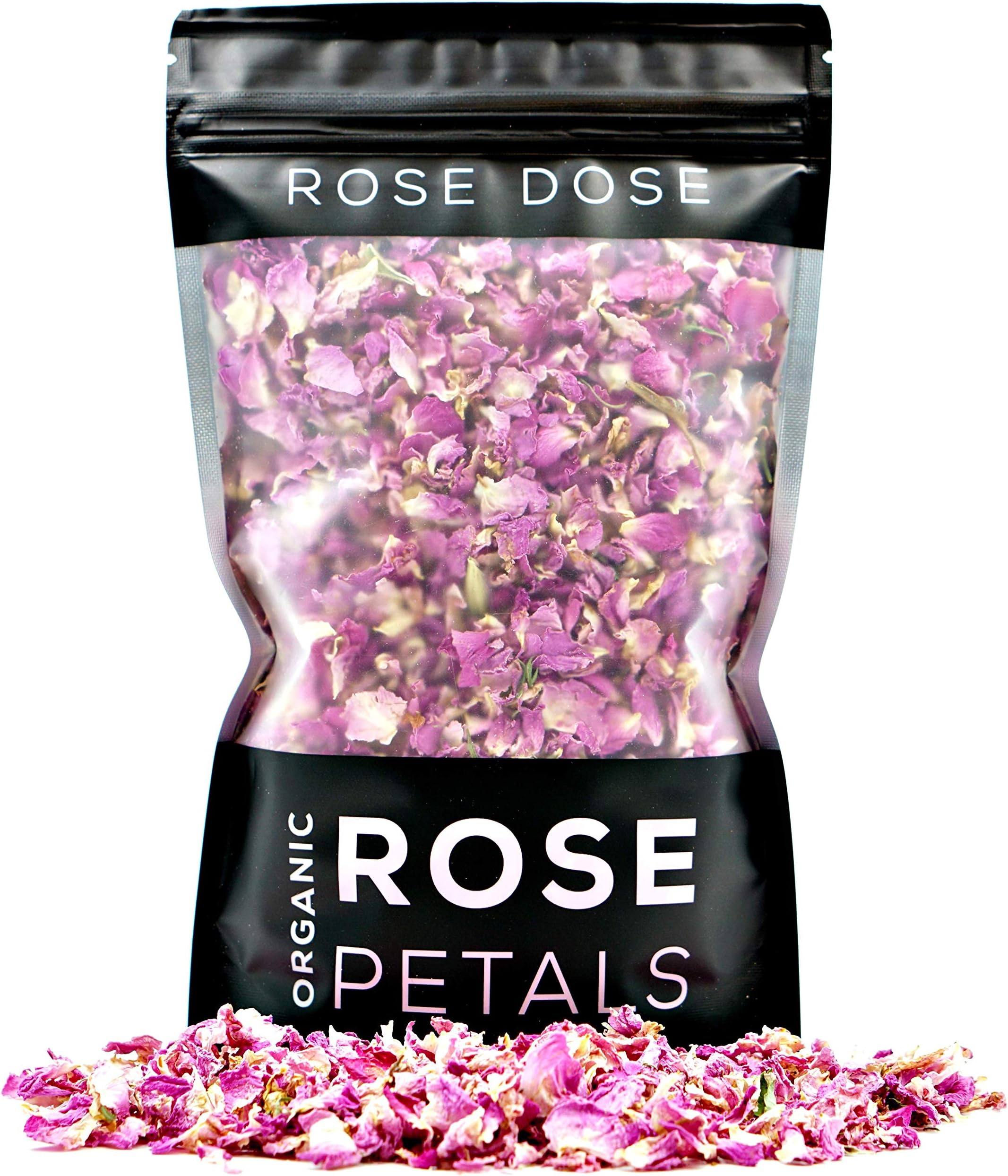 Rose Dose, Rose Petals (1 oz) Culinary Grade (Infusions, Garnishes, Teas, Crafts)
