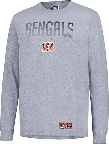 Miniatura 50 de Ultra Game Camiseta de manga larga oficial de la NFL para llevar el día del partido, para hombre Negro -,Gris Caliente Carbón,Gris