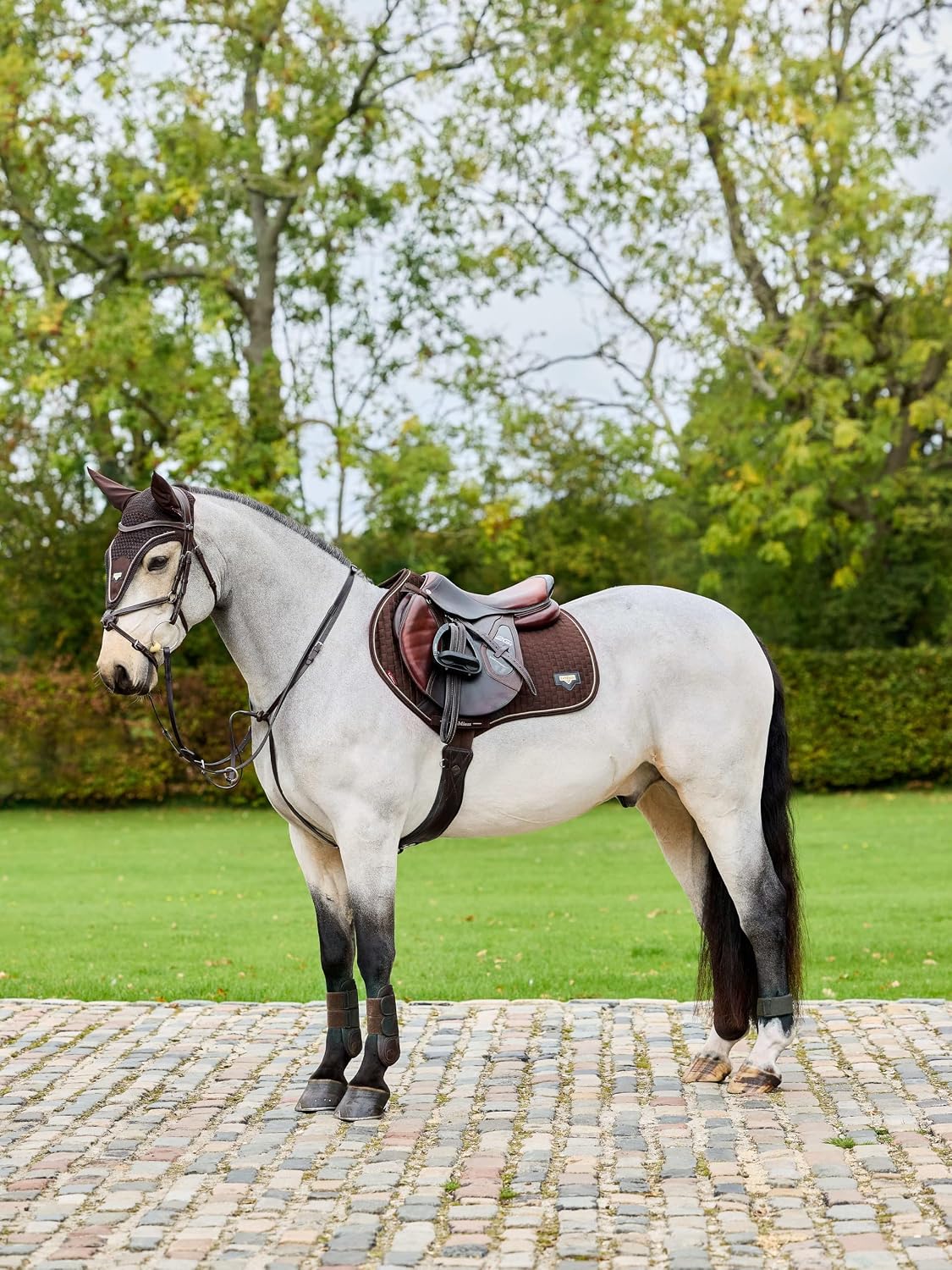 LeMieux Puissance Suede Close Contact Square - Equestrian Saddle Pad