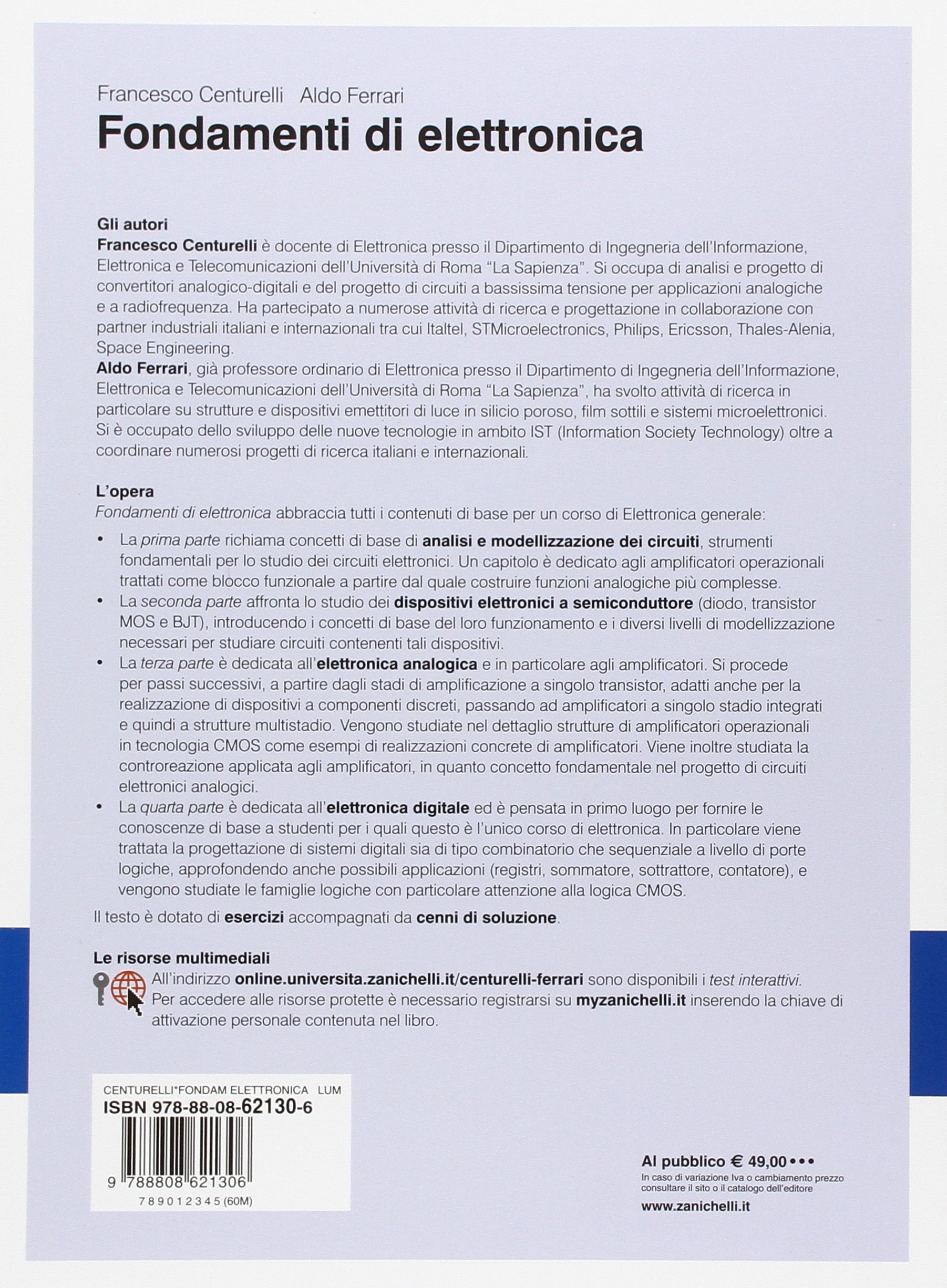 Fondamenti di elettronica. Con Contenuto digitale (fornito elettronicamente)