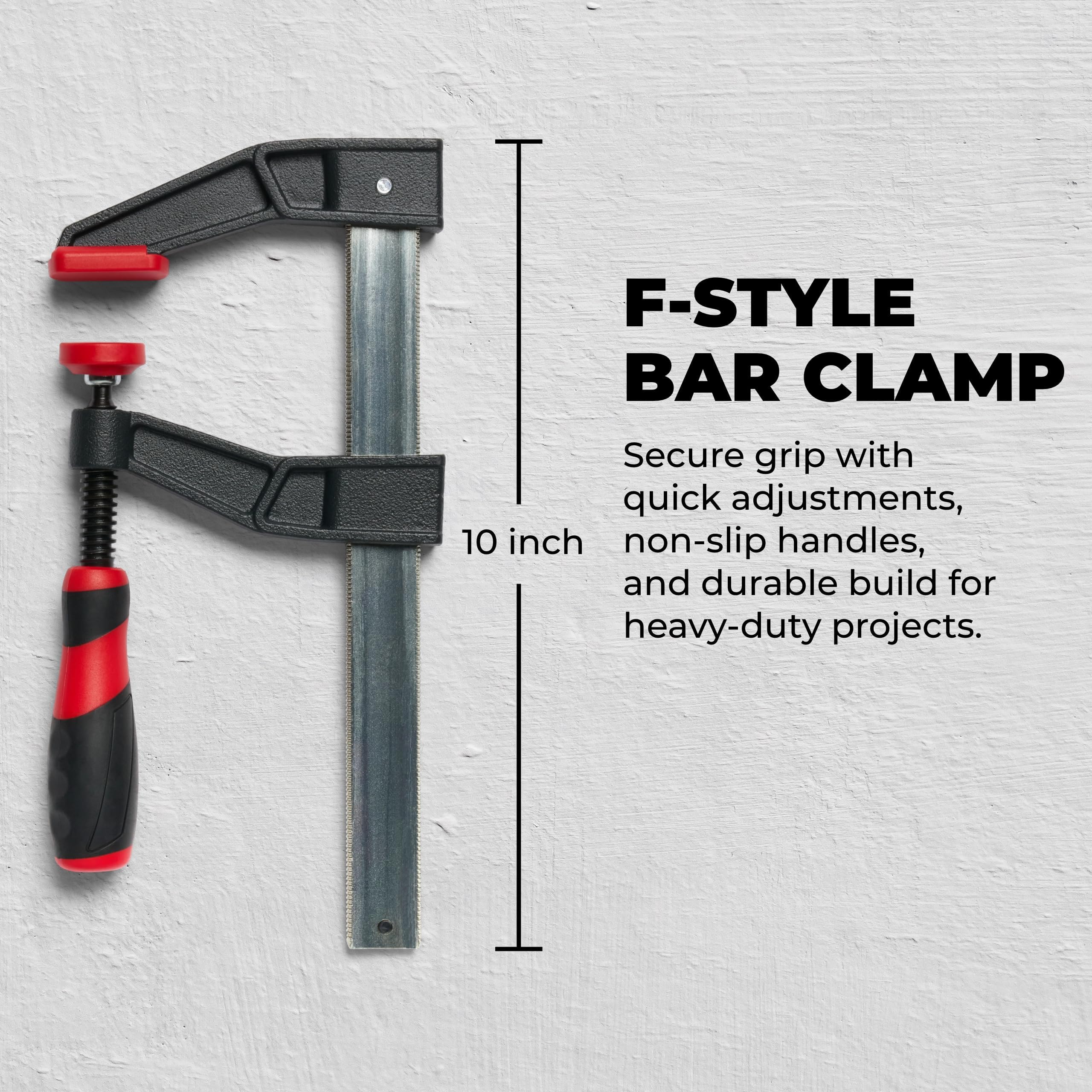 BUILDSOMETHING - Lot de 2 colliers de serrage de style F - 15,2 cm HD