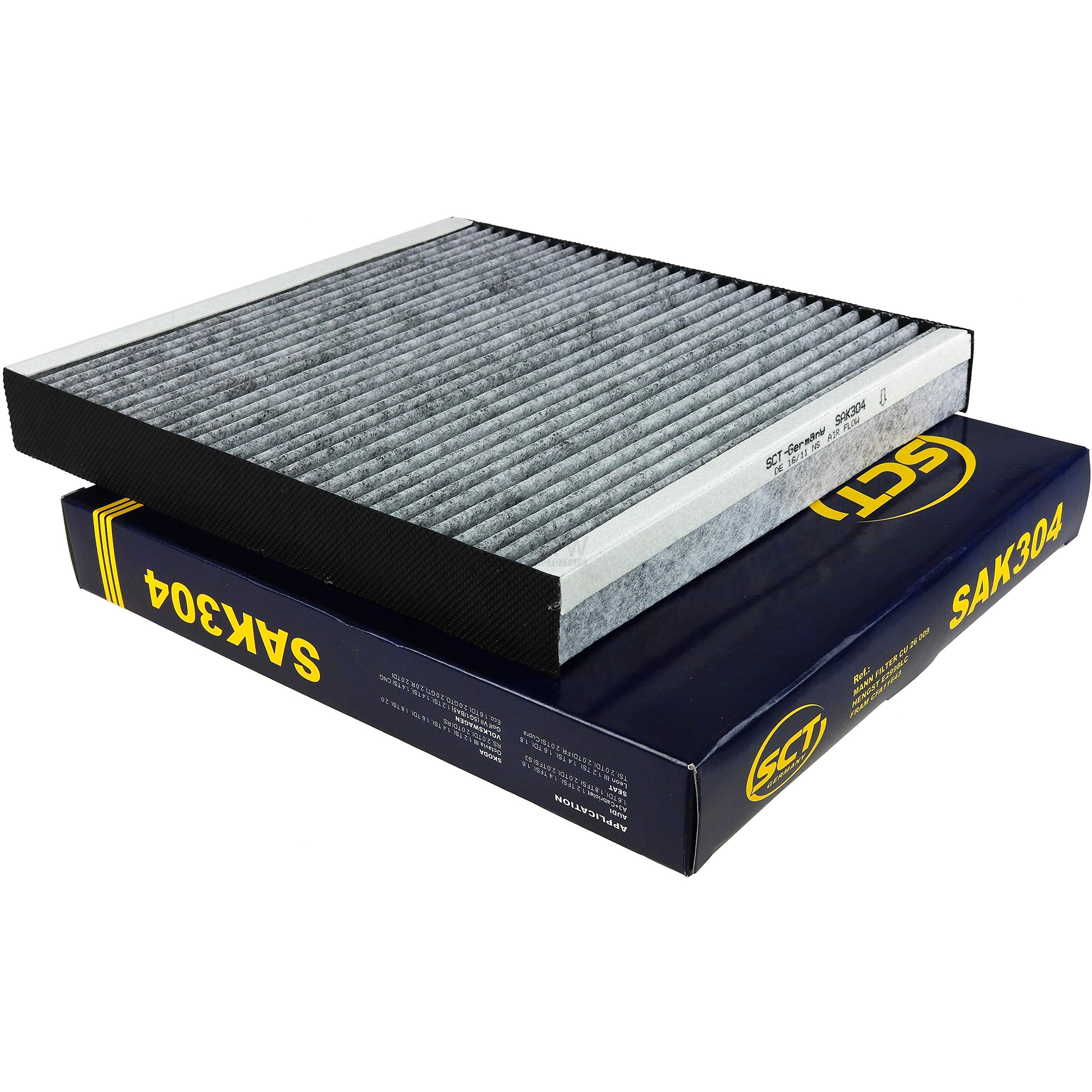Juego de 10 filtros originales SCT 85500168 SAK 304 para habitáculo de polen
