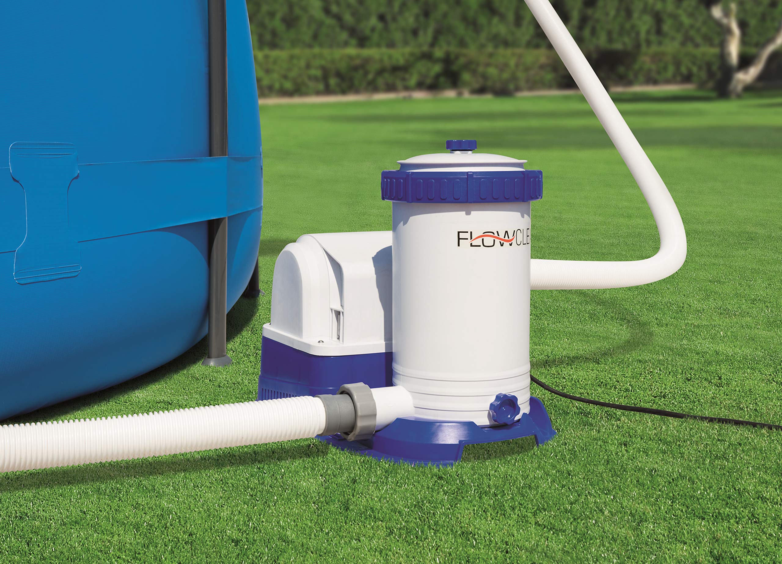 Bestway 58391 FLOWCLEAR Bomba de filtro 9.463 l/h, 220 – 240 V ~/50Hz, transformador 12 V kl. 3, 350 W, TÜV/GS H, multicolor
