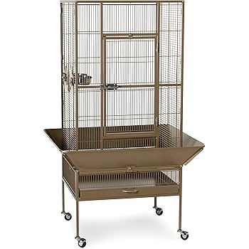 plaza park cage pet bird coco prevue brown