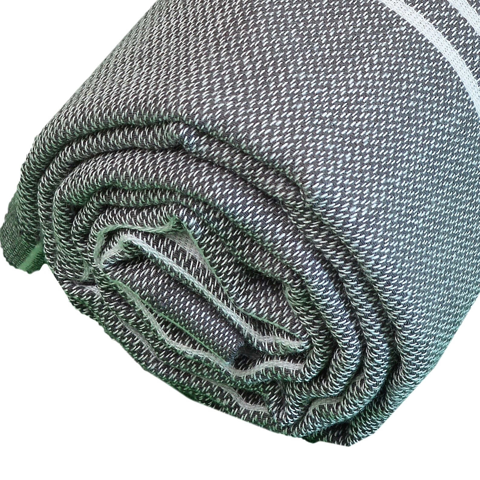 Bersuse 100% Baumwolle - Anatolia XXL Strandtuch Sofa-Überwurf - Anthrazit