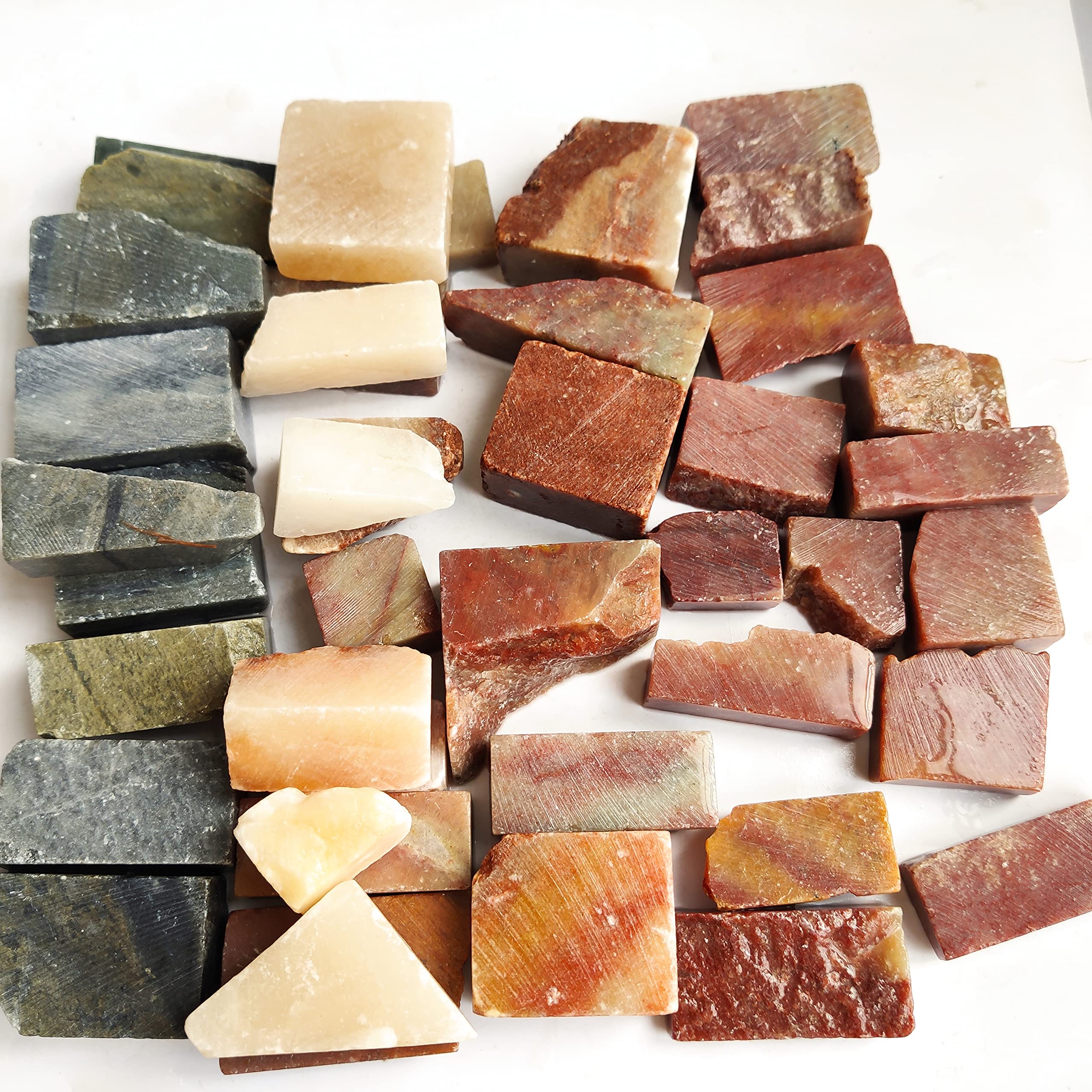 Piedras de cristal natural Dandong de 1000g para tallar sellos y bricolaje en el hogar