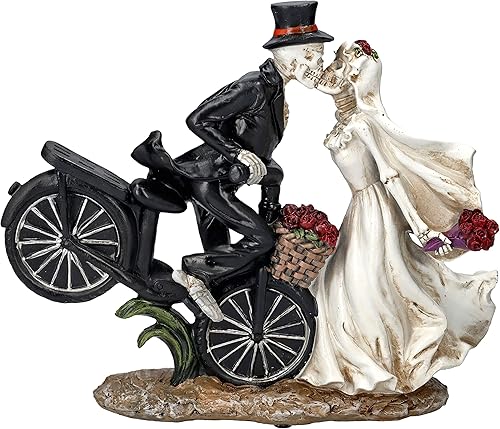 Pacific Giftware Estatua de bicicleta Love Never Dies Newly Wed de 12.2 pulgadas de alto