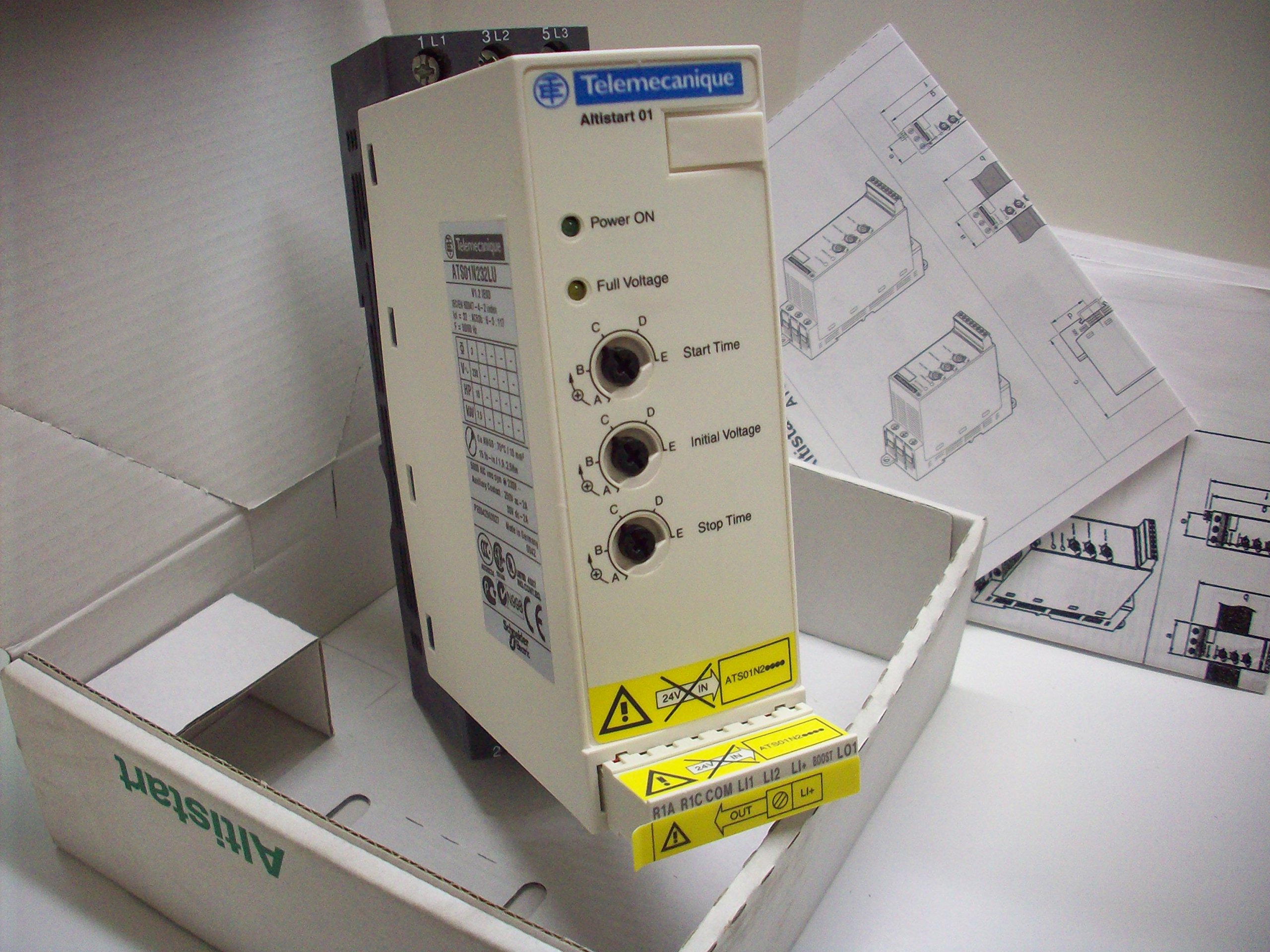 Soft Start, 208-230VAC, 22A, 3 Phase