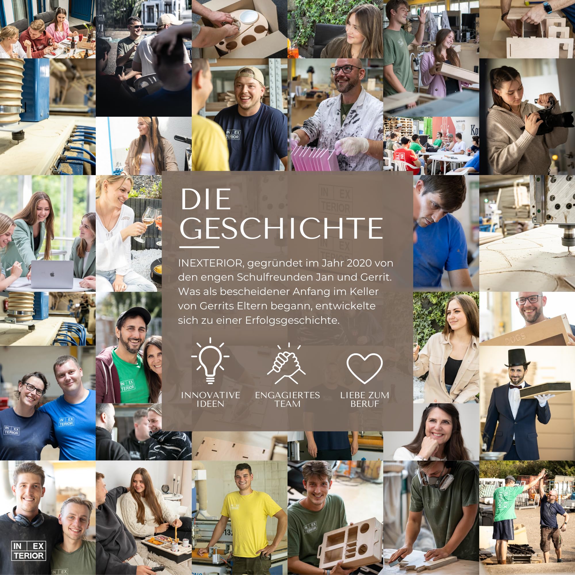 INEXTERIOR CouchBar Double - PERSONALISIERBAR - handgefertigt in Deutschland - Snackschalen und Flaschenhalter - Couchbutler couchorganizer Sofaorganizer Sofaablage Tablett Couchbutler (Design 2)