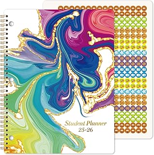 Student Planner 2025-2026, Monthly and Weekly School Planner 2025-2026, July 2025 - June 2026, 11’’ × 9’’, Academic Planners with Stickers, Monthly Tabs, Perfect Organizer