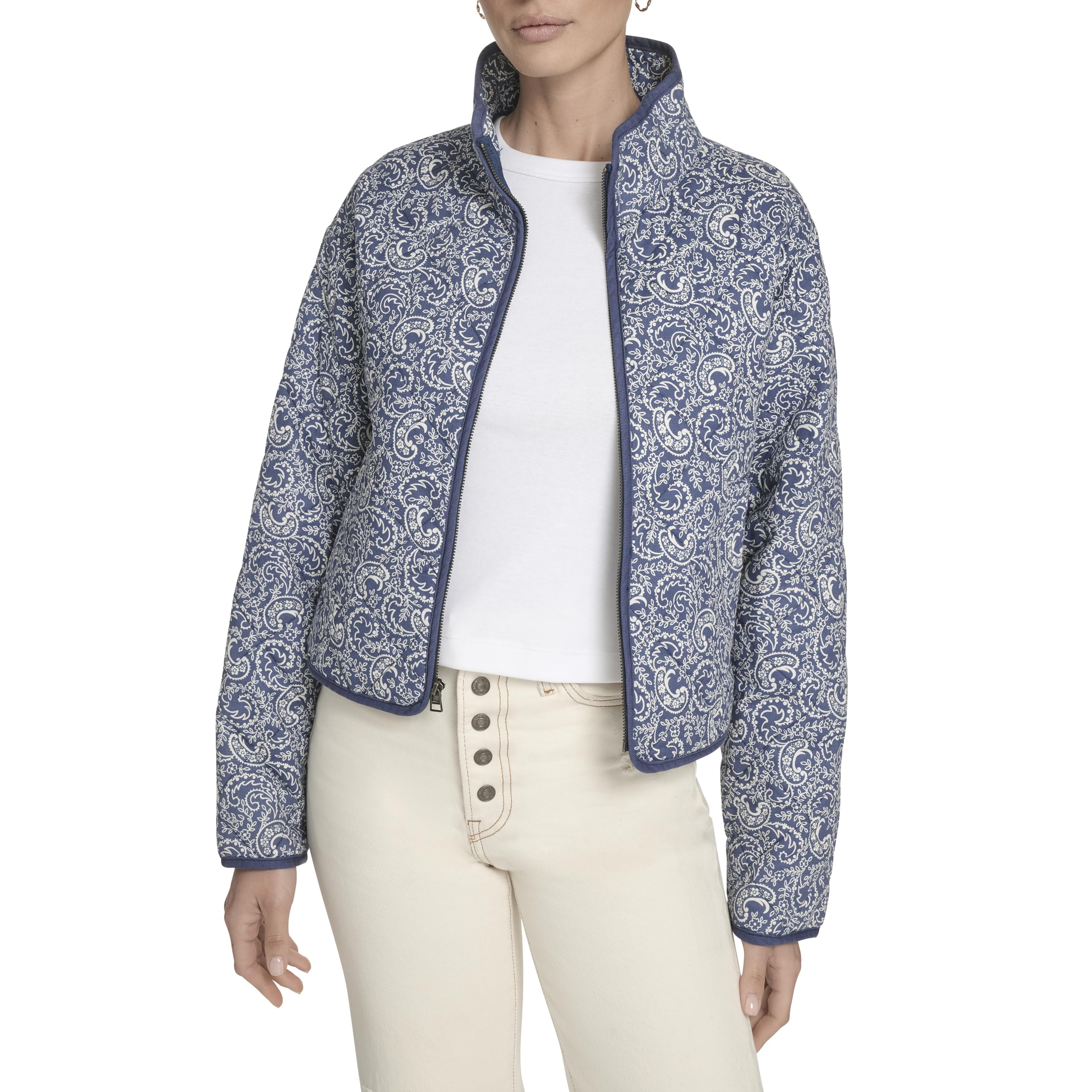

                                                    Levi's Women's Diamond Quilted Cotton Jacket, Indi