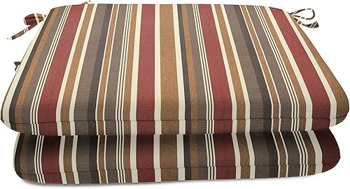 Miniatura 7 de Sunbrella Cojines de patio  Paquete de 2  20 pulgadas de ancho x 20 pulgadas de largo x 2.5 pulgadas de alto, cojín para silla de exterior con