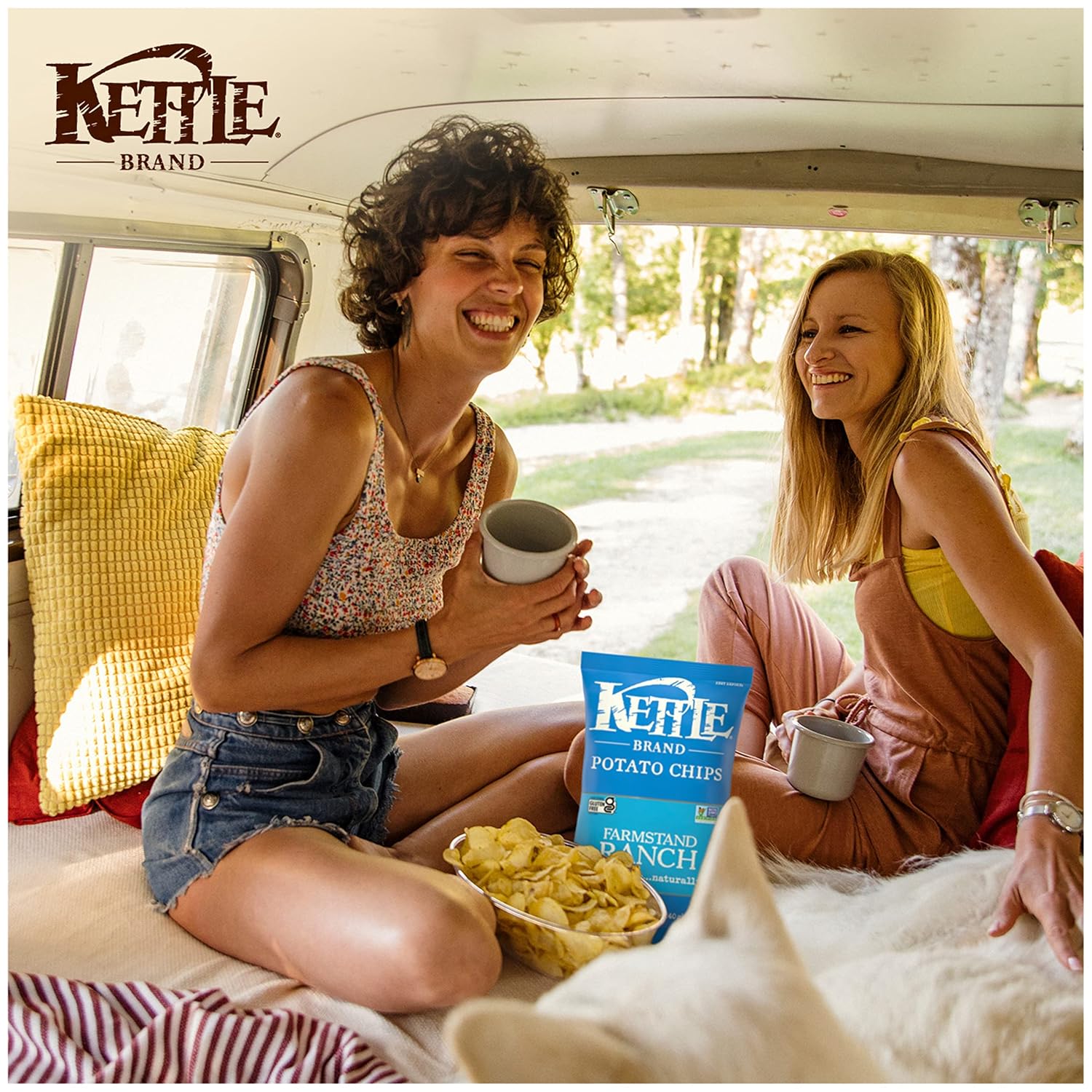 Kettle Brand Potato Chips, Farmstand Ranch Kettle Chips, 8.5 Oz