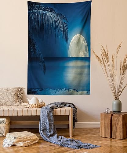 Miniatura 5 de Ambesonne Tapiz de mundo fantástico, diseño de acuarela de caballero de los muertos, grunge inmortal oscuro, colgante de pared para dormitorio, sala