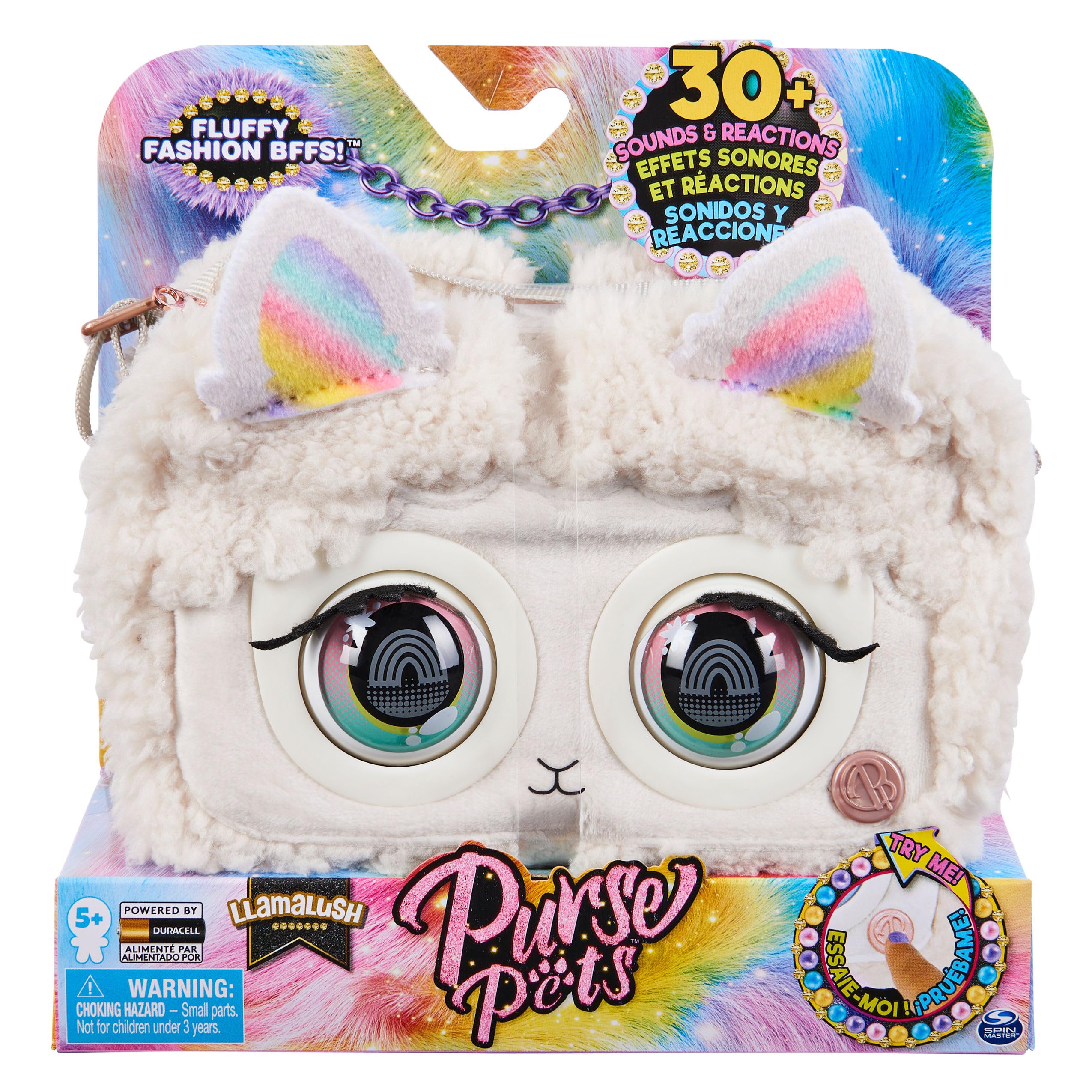 Purse Pets - Fluffy Fashion BFF's Llamalush Handbag - 15 CM