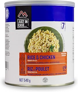 Mountain House Rice and Chicken (6 Cans) | Freeze Dried Survival & Emergency Food | #10 Can | Gluten-Free | Entree Meal | Easy to Prepare | Delicious and Nutritious