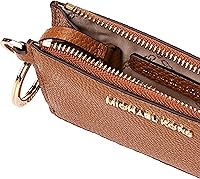 Vista 4 de Michael Kors Cartera para mujer, color marrón, Brandy, Monedero pequeño Mercer