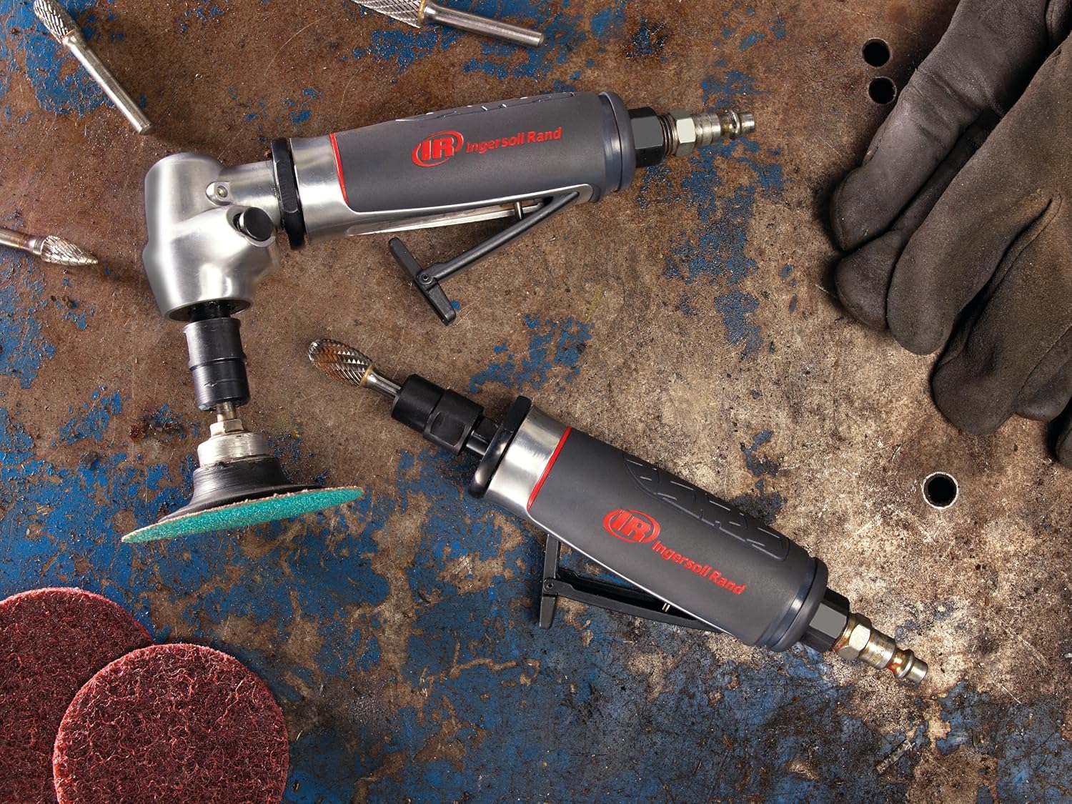 Ingersoll Rand 5106MAX Air Die Grinder, 35,000 RPM, 0.4 HP, 1/4" Collet, Rear Exhaust