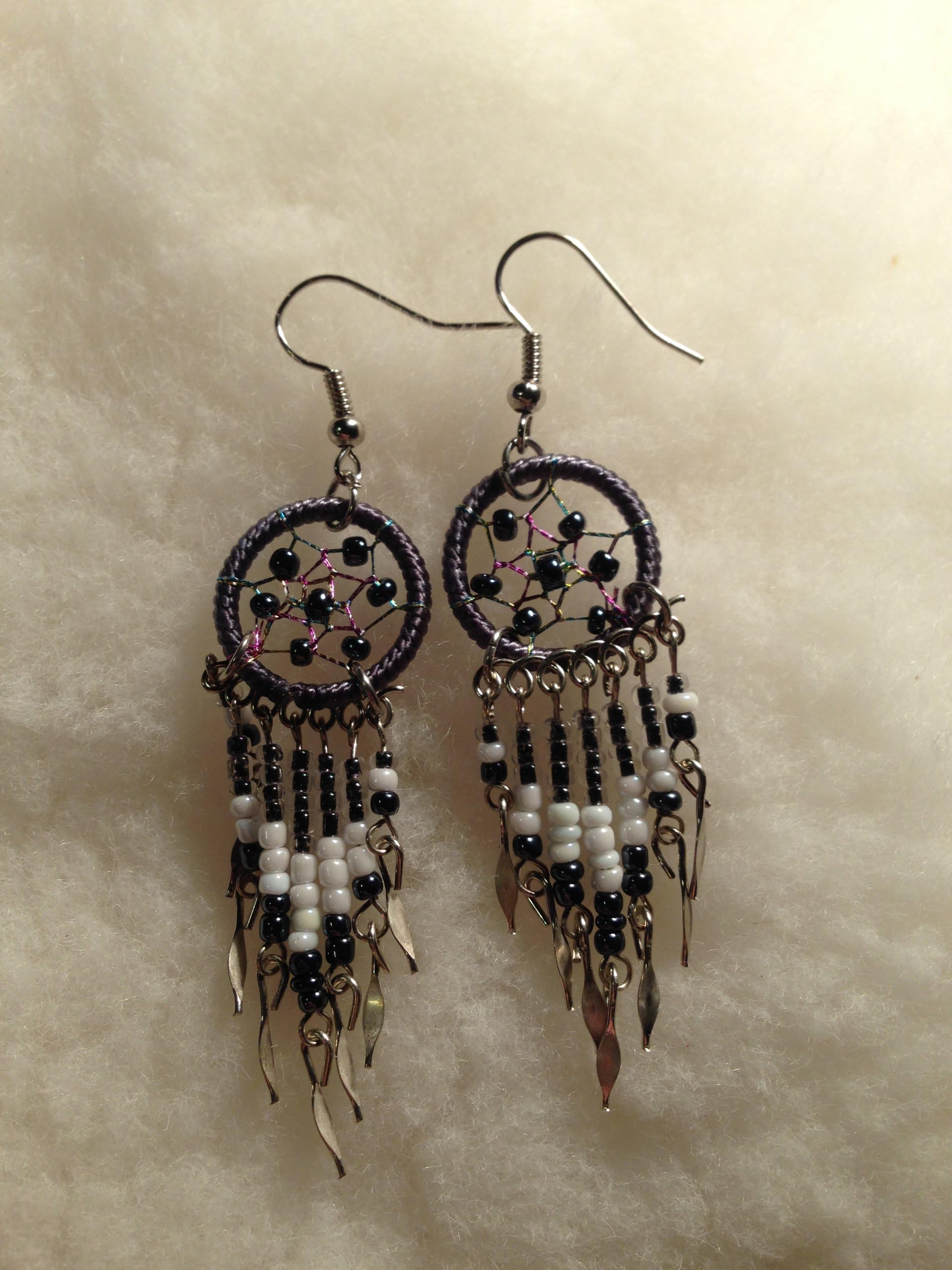 Handmade Small Dream Catcher Earrings