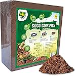 MODELLOR (10 lb) Premium Super Washed Coco Coir Brick, High Yield 18 to 20 gallons, Seed Starter, Organic, pH Balanced, Gardening, Indoor, Outdoor use