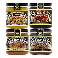 Vista 21 de Better Than Bouillon Paquete variado de base de sodio reducido, 1 frasco de base de pollo asado con sodio reducido, 1 frasco de base vegetal