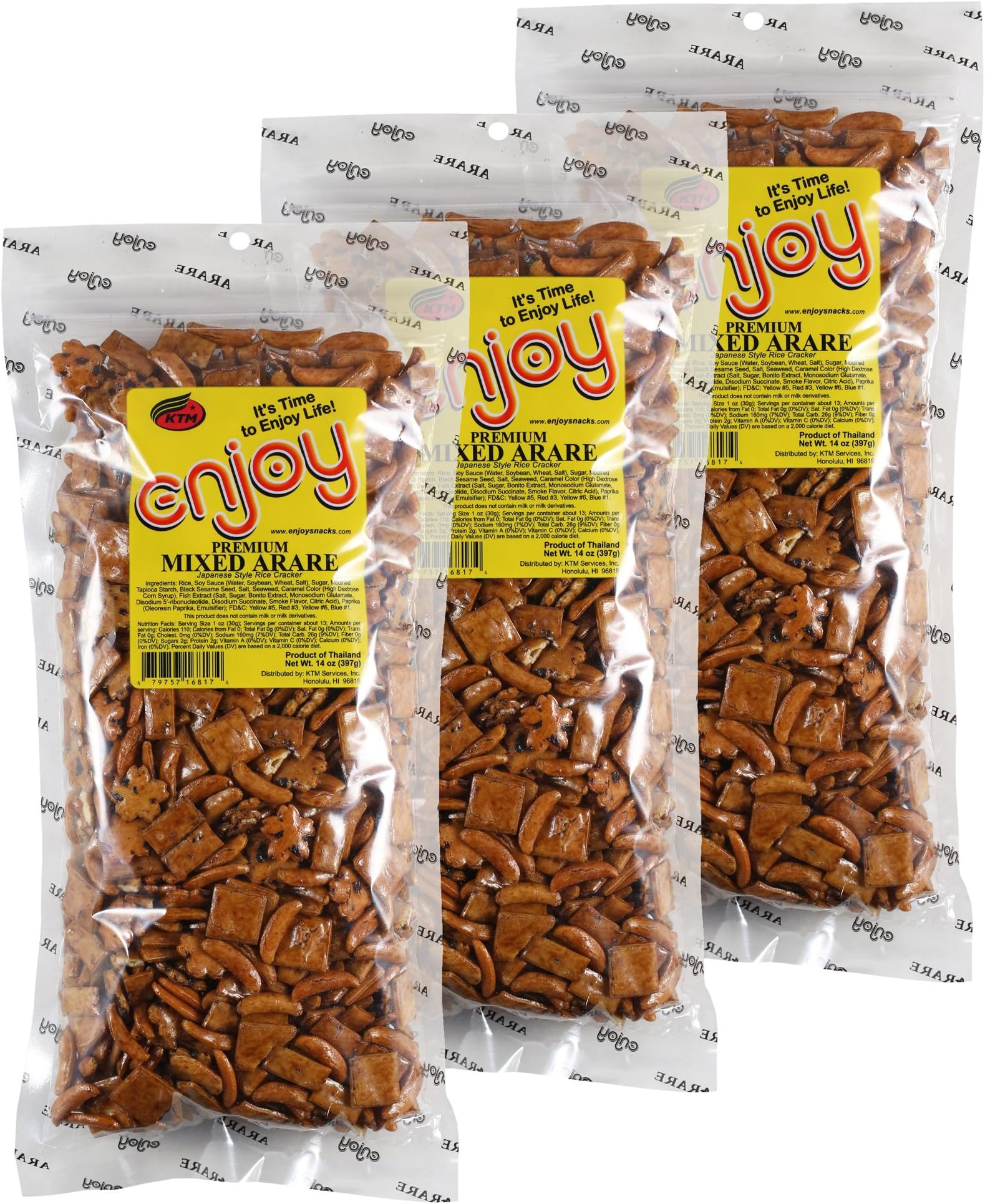 Premium Mixed ARARE in Resealable Bag, LARGE 42 OZ Total Weight (3 PACK)