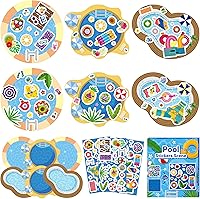 Vista 20 de CY2SIDE 12 juegos de calcomanías de arte de escena de animales del bosque de otoño para niños, crea una escena del bosque de otoño con calcomanías