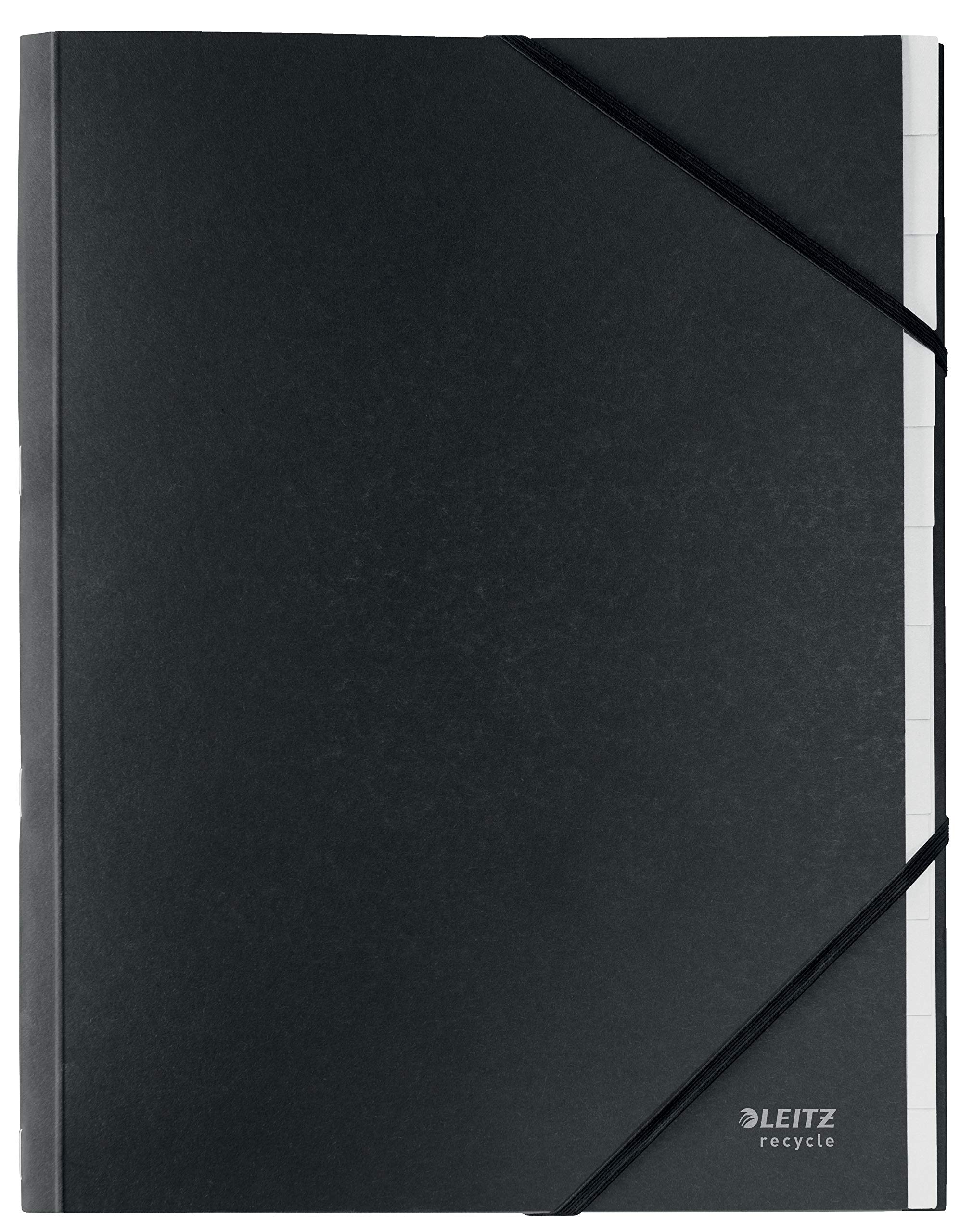 Amazon | L:ディバイダーブックリサイクル12タブカードブラック