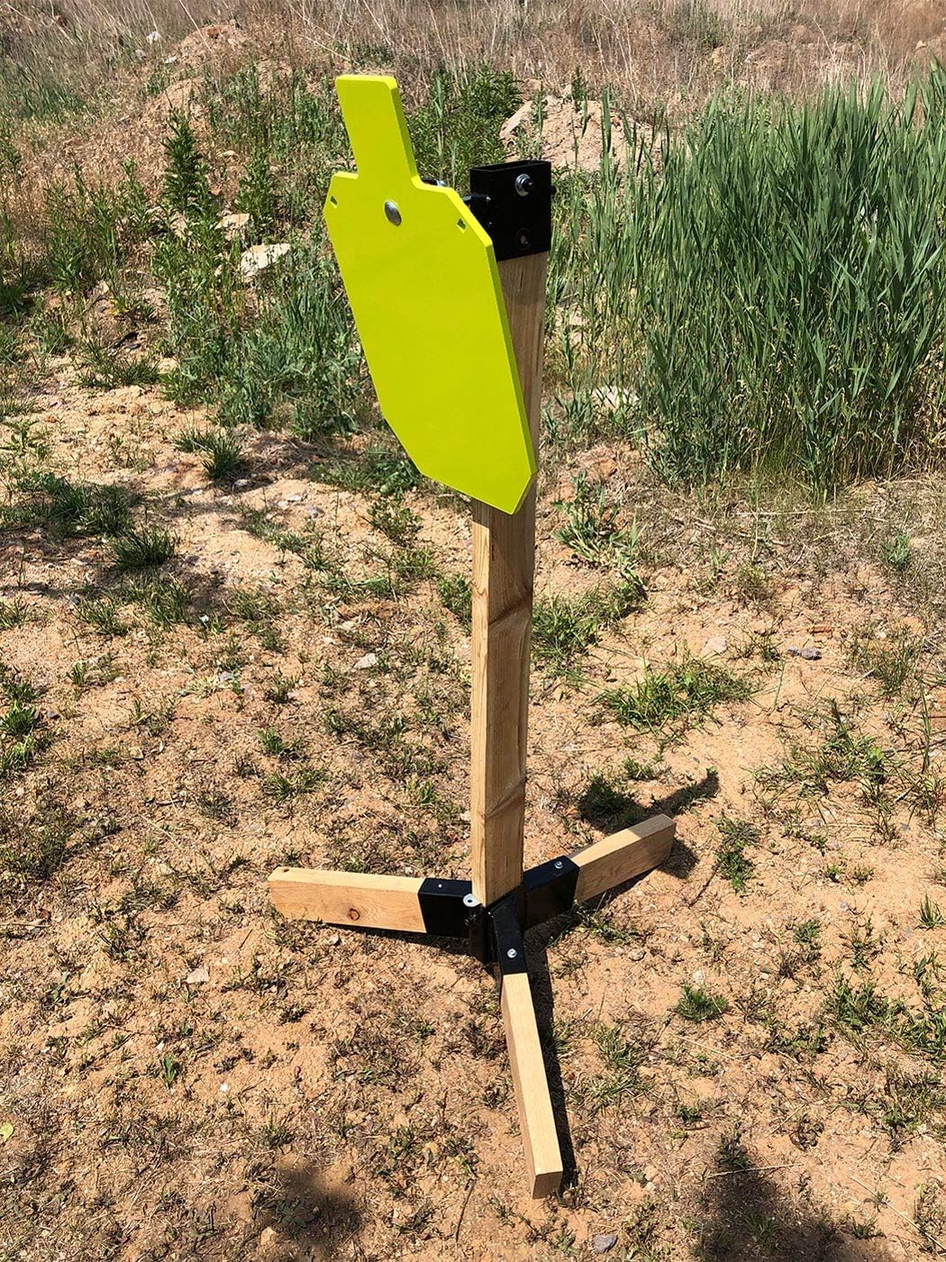 Highwild Target Stand AR500 Steel Target System - 12"x 20"x 3/8" Silhouette with 2x4 Stand Mount Kit