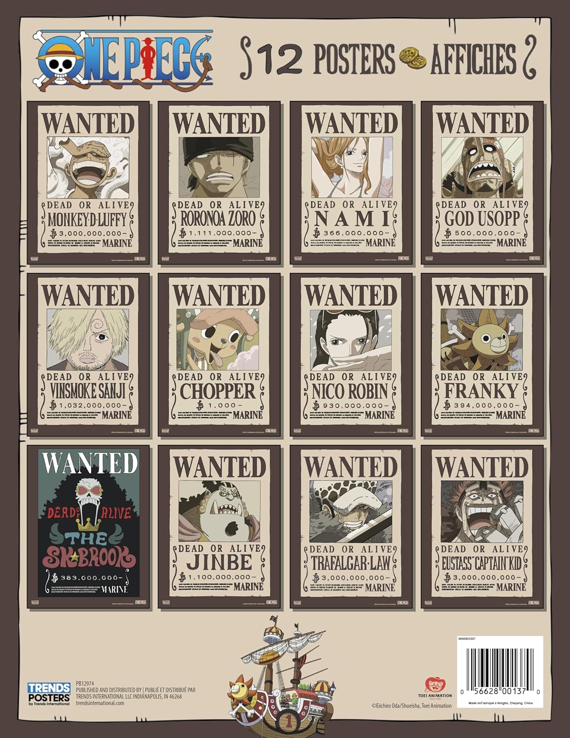 One Piece Wanted Posters Poster Book Poster Book