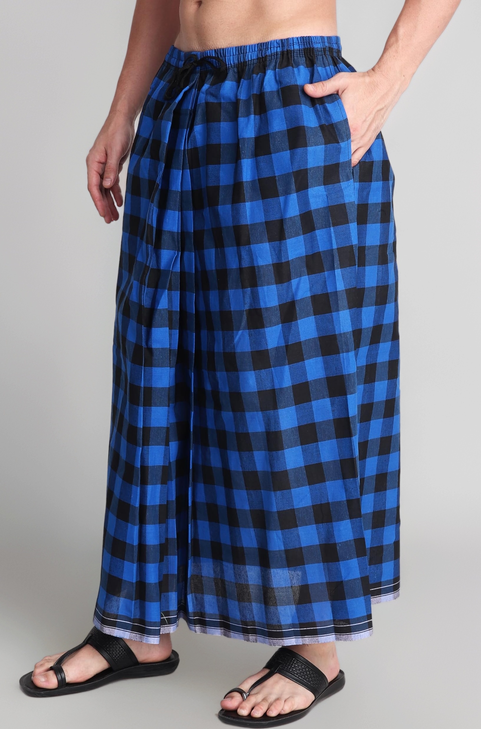 Gowri Tex Elastic Premium Cotton Lungis Pack Of 1