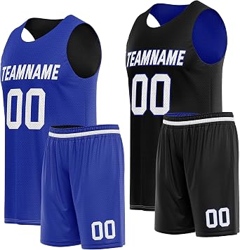 Custom Basketball Jersey Personalized Reversible Basketball uniform Print With Team Name Number Logo Youth Men Women
