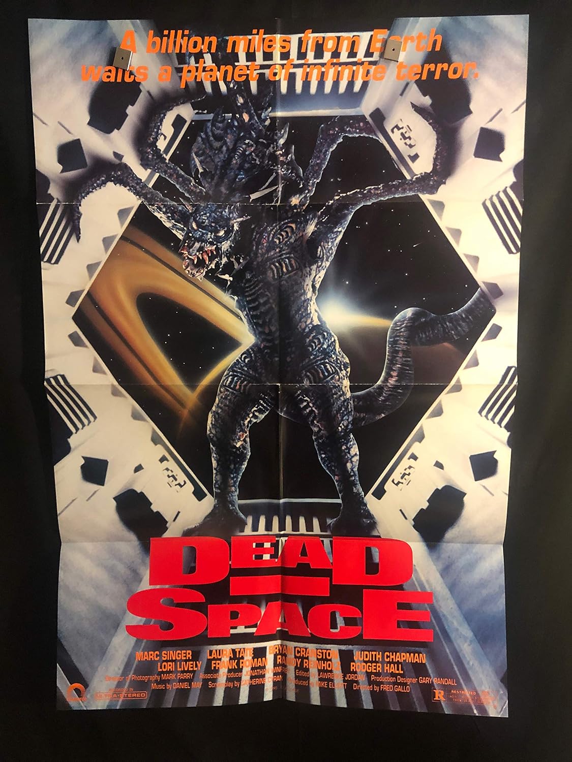 Dead Space 1991 Original Vintage One Sheet Movie Poster Horror Monster Alien Sci Fi Marc Singer At Amazon S Entertainment Collectibles Store