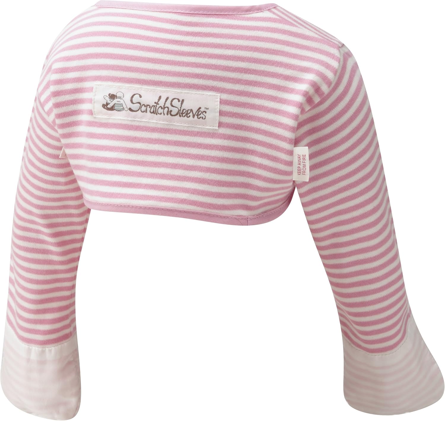ScratchSleeves | Little Girls' Stay-On Scratch Mitts | Stripes: Clothing, Shoes & Jewelry